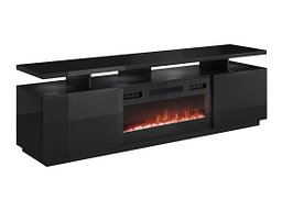 TV-benk Figura I (Svart + Svart høyglans)