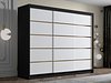 Garderobeskap Closico Veltron II (Svart + Hvit)