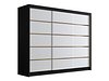 Garderobeskap Closico Veltron II (Svart + Hvit)