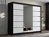 Garderobeskap Closico Veltron II (Svart + Hvit)