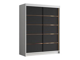 Garderobeskap Closico Capsa III (Hvit + Svart)