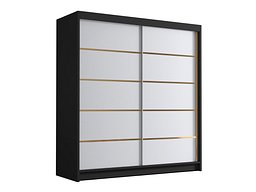 Garderobeskap Closico Vallor III (Svart + Hvit)