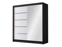 Garderobeskap Closico Vallor III (Svart + Hvit)