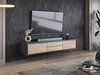 TV-benk Austin 325 (Antrasitt + Eik)