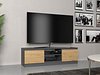 TV-benk Elbvelu 123 (Antrasitt + Artisan eik)