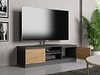 TV-benk Elbvelu 123 (Antrasitt + Artisan eik)