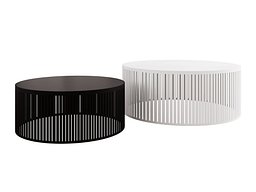 Salongbordsett Prunis (Svart + Hvit)