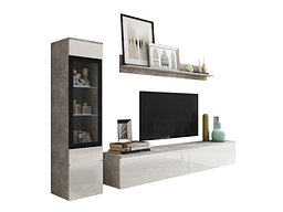 Stuesett Mirfivo 100 (Betong + Høyglans hvit)