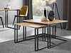 Salongbordsett Oswego 110 (Brun + Svart)
