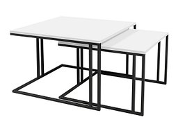 Salongbordsett Oswego 110 (Hvit + Svart)