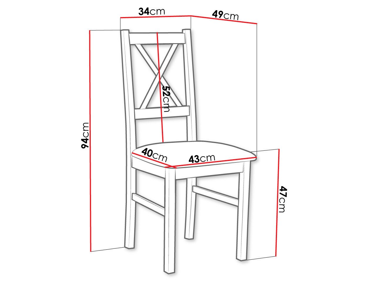 Stol Victorville 173 (Hvit)