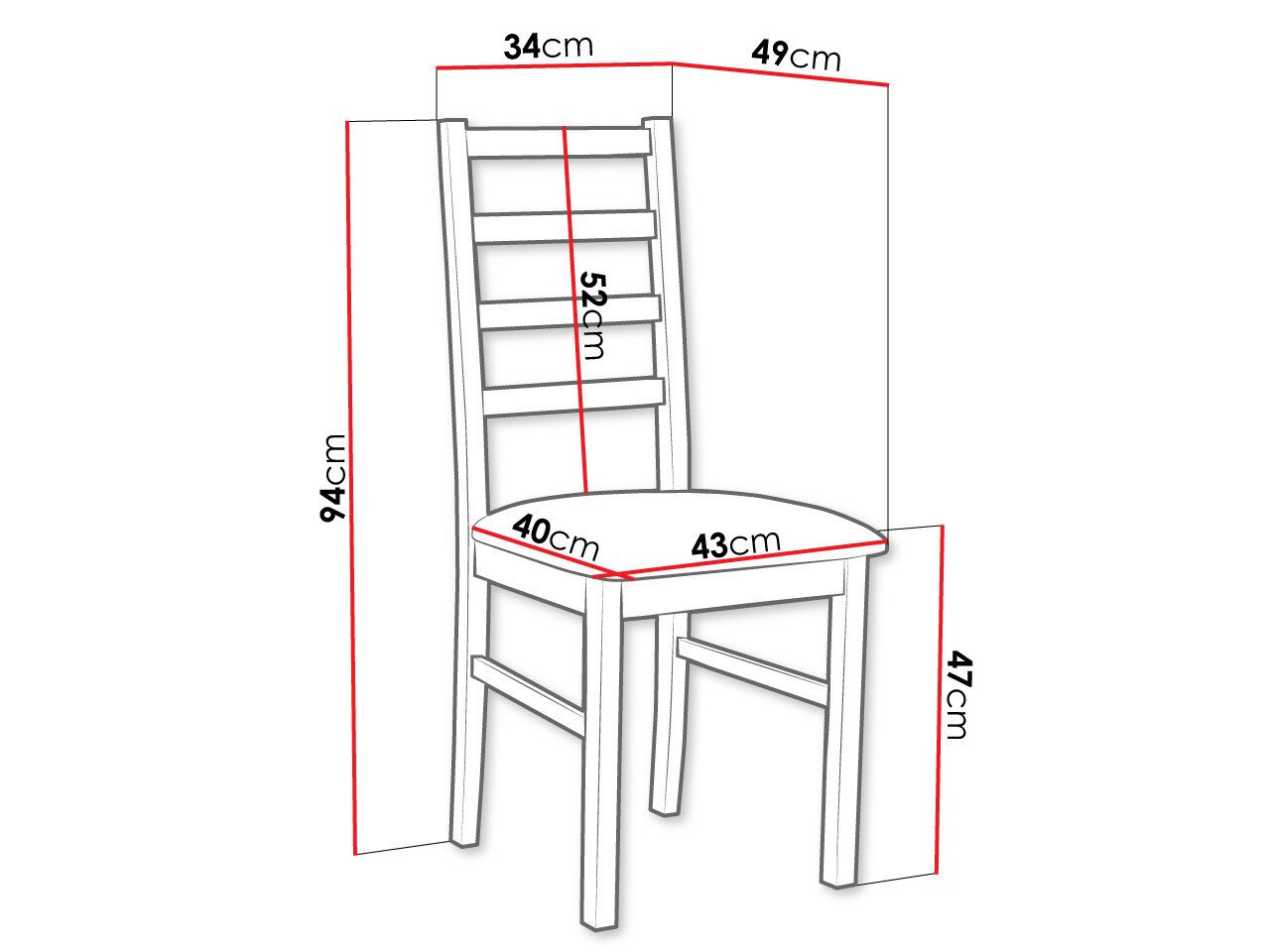 Stol Victorville 171 (Valnøtt)