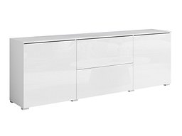 TV-benk Mirfivo 104 (Hvit + Høyglans hvit)