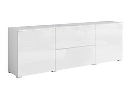 TV-benk Mirfivo 104 (Hvit + Høyglans hvit)
