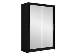 Garderobeskap Closico Pacron VII (Svart)