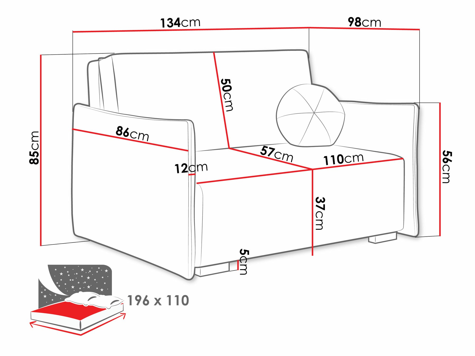 Sovesofa Velven II (Soul 1)