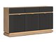 Kommode Teselbu 104 (Antrasitt + Eik)