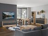 Kommode Teselbu 104 (Antrasitt + Eik)