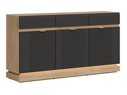 Kommode Teselbu 104 (Antrasitt + Eik)
