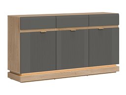 Kommode Teselbu 104 (Grå + Eik)