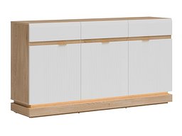 Kommode Teselbu 104 (Hvit + Eik)