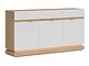 Kommode Teselbu 104 (Hvit + Eik)