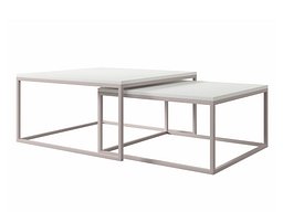 Salongbordsett Oswego 133 (Hvit + Cashmere)