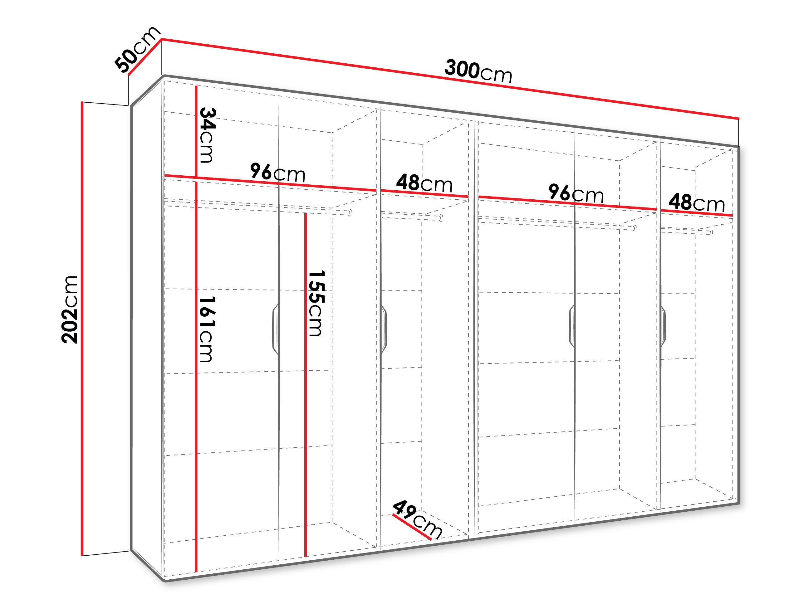 Garderobeskap Hartford 518 (Artisan eik)