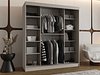 Garderobeskap Hartford 520 (Svart)