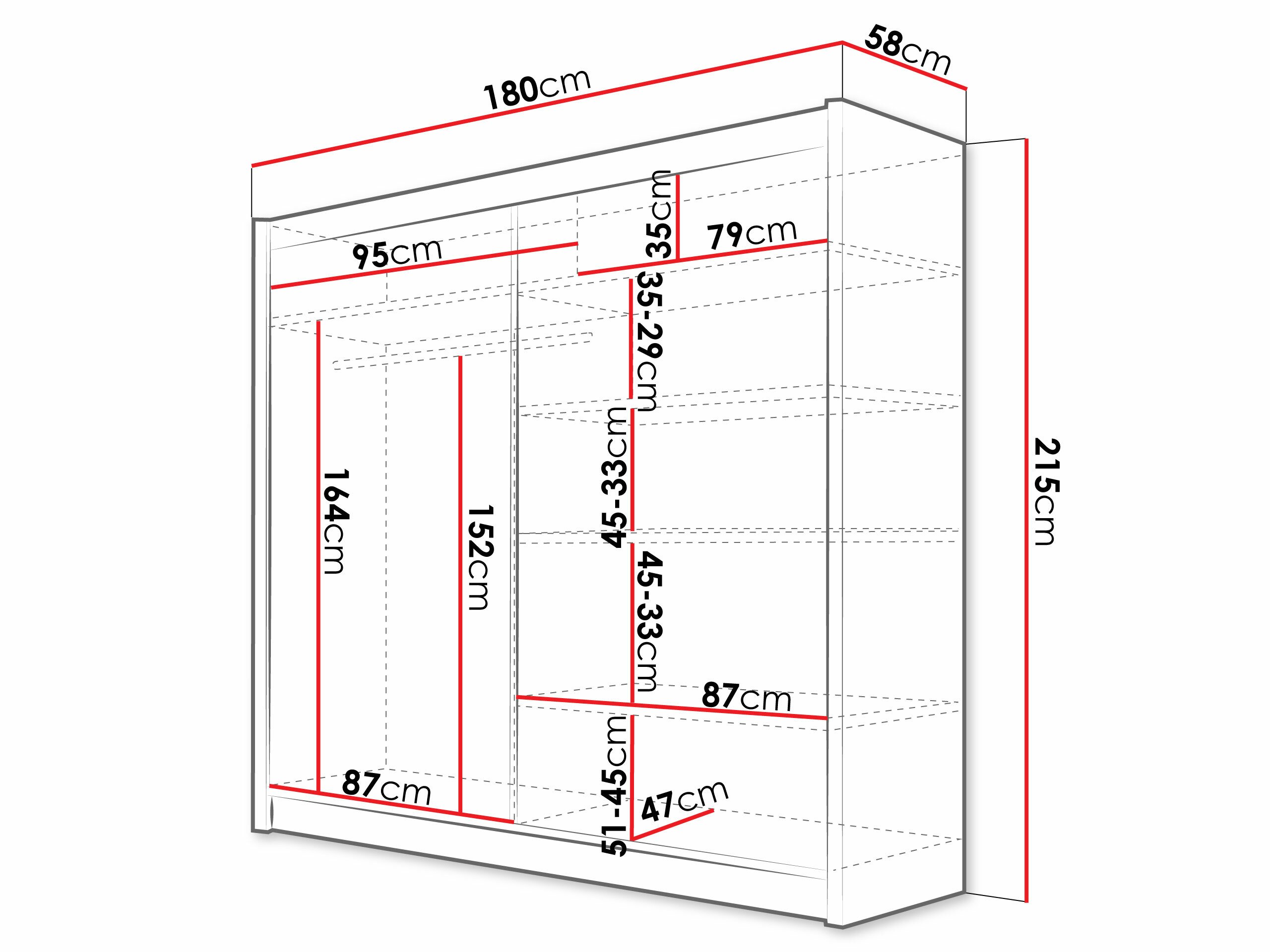 Garderobeskap Closico Area (Cashmere)