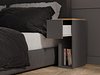 Nattbord Mandeville 304 (Antrasitt + Artisan eik)