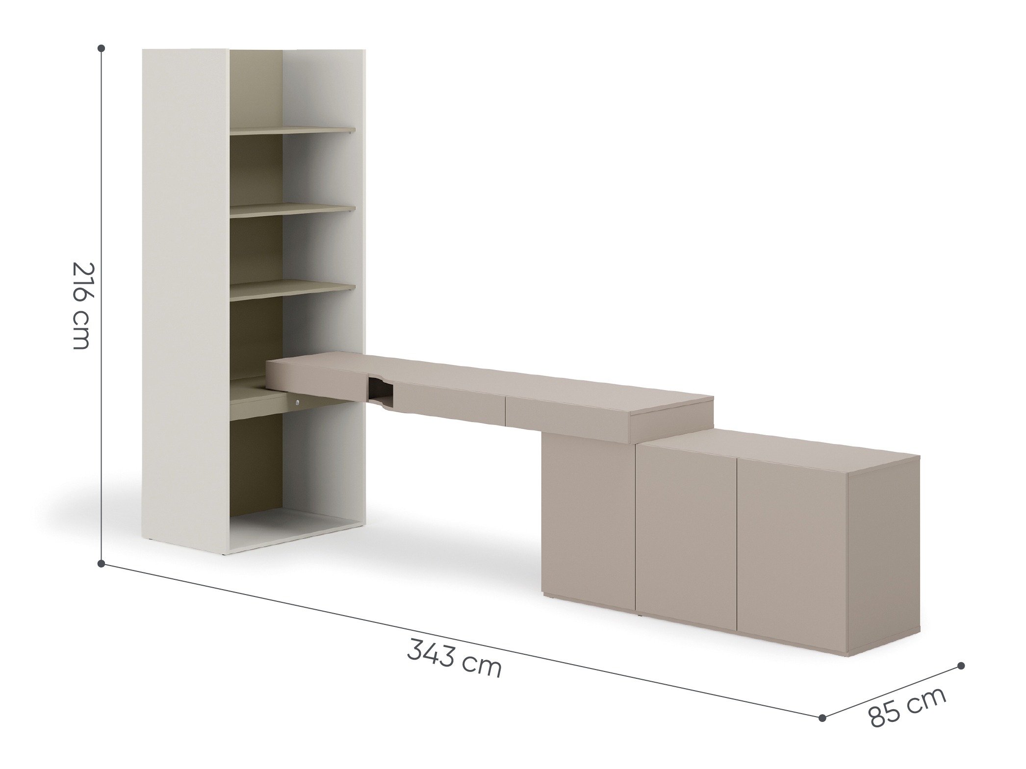 Hjemmekontor Evareve 118 (Grå + Grønn)