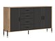 Kommode Flosora 121 (Antrasitt)