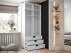 Garderobeskap Hartford 565 (Svart)