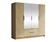 Garderobeskap Closico Cadron II (Eik)