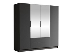 Garderobeskap Closico Cadron II (Svart)