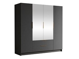 Garderobeskap Closico Cadron II (Svart)