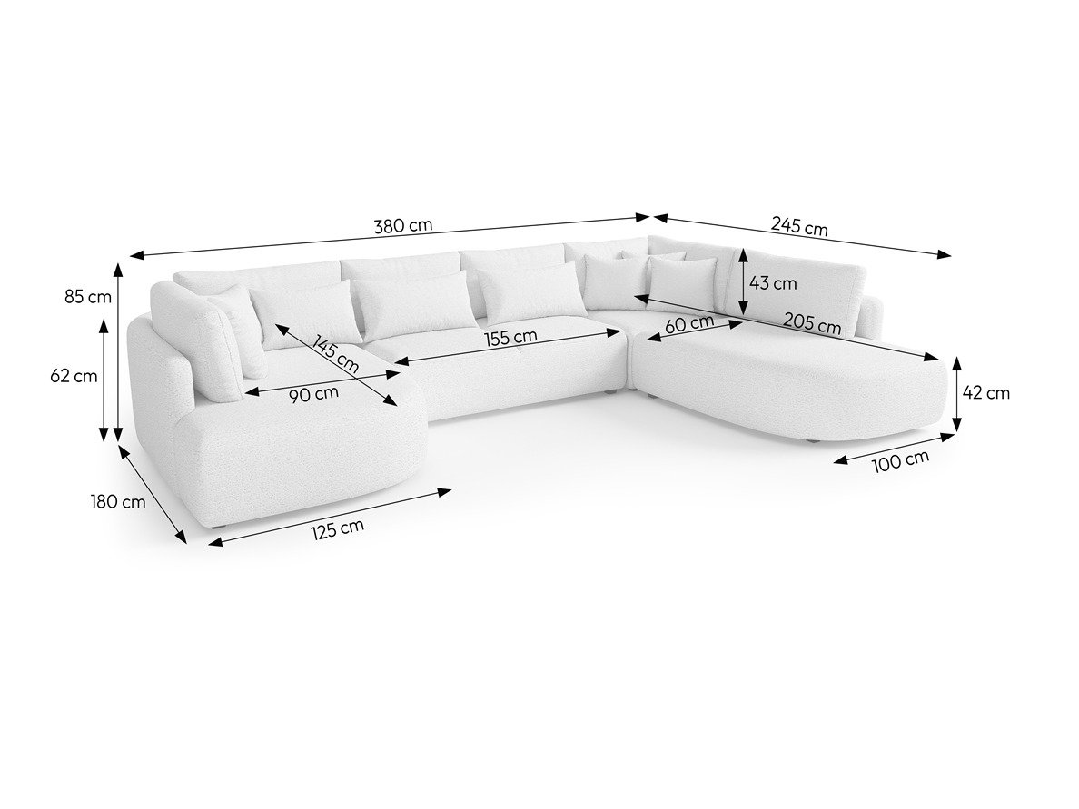 Hjørnesofa Deca I (Tresor 05)