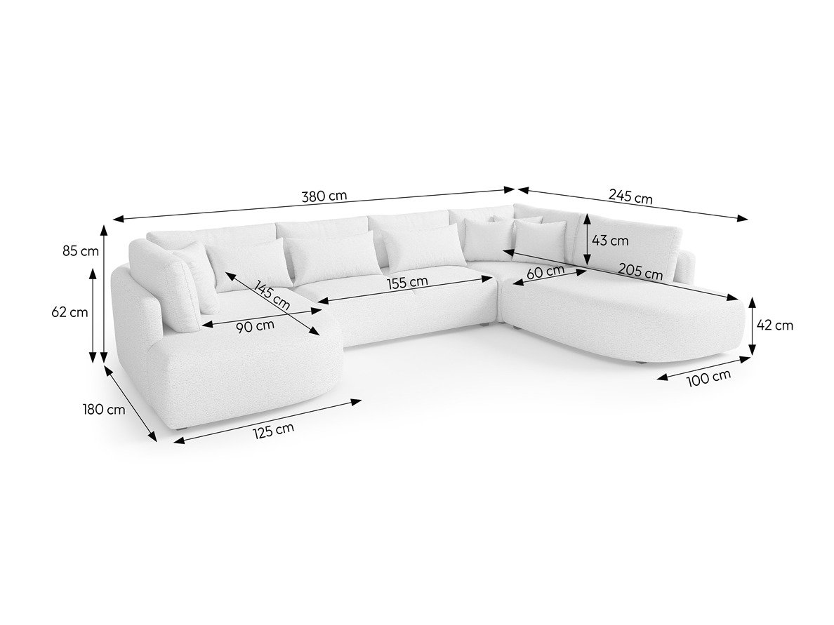 Hjørnesofa Deca I (Tresor 16)