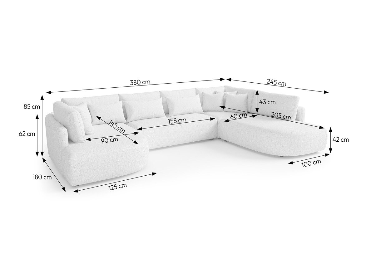 Hjørnesofa Deca I (Tresor 16)