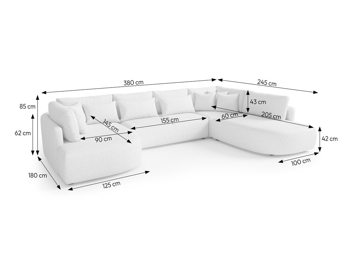 Hjørnesofa Deca I (Tresor 22)
