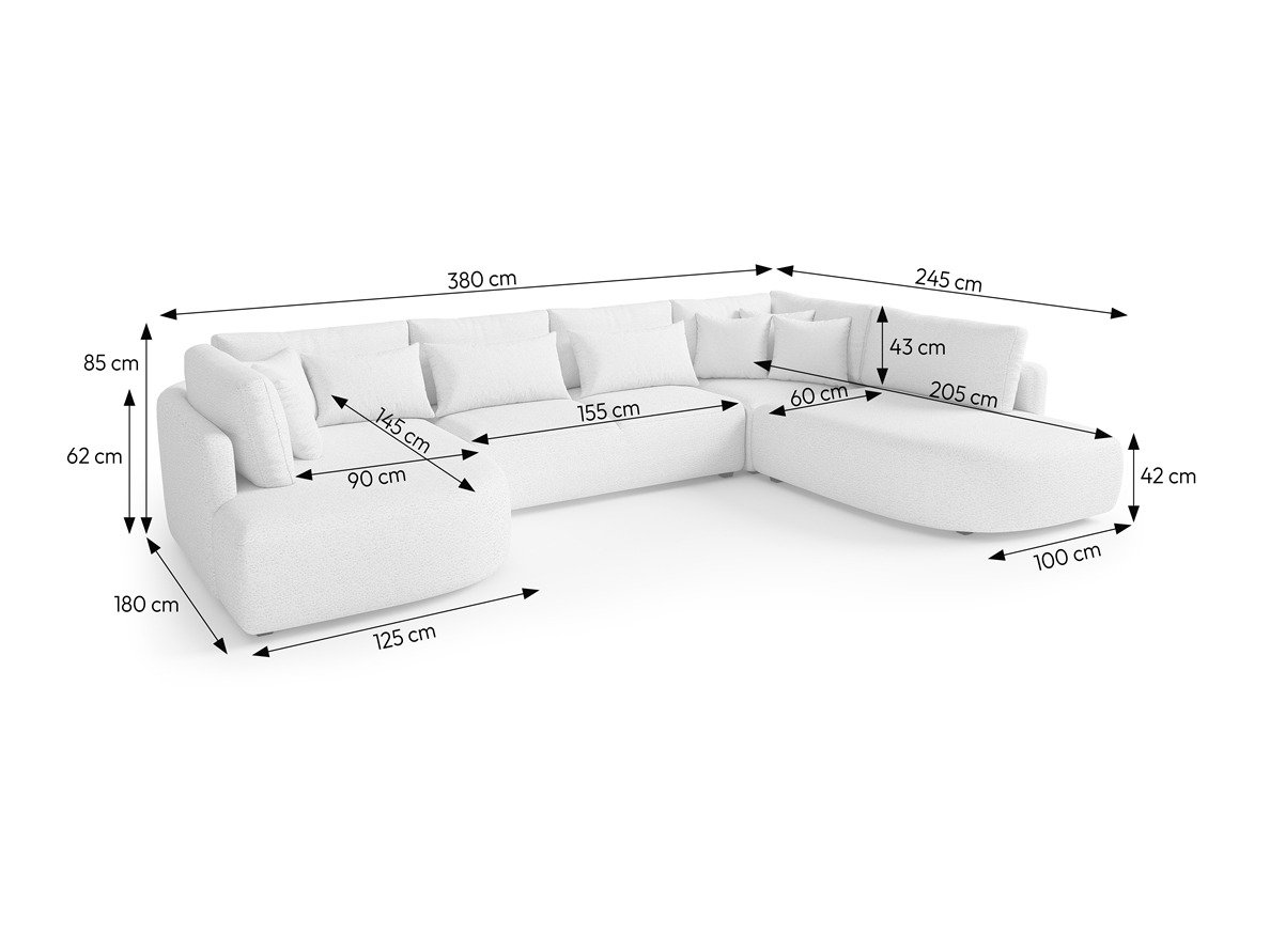Hjørnesofa Deca I (Tresor 77)