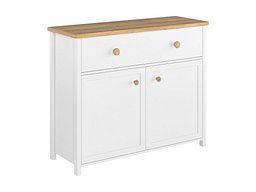Kommode Romelbo 150 (Hvit + Eik)