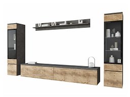 Stuesett Mirfivo 101 (Matera grå + Kastanje)