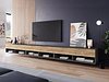 TV-benk Sarasota 144 (Matera grå + Kastanje)
