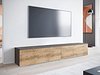 TV-benk Scientia I (Matera grå + Kastanje)