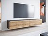 TV-benk Scientia I (Matera grå + Kastanje)