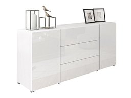 Kommode Sarasota 191 (Hvit + Høyglans hvit)
