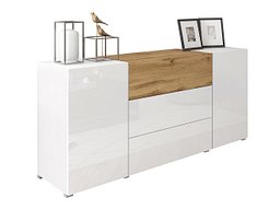 Kommode Sarasota 191 (Hvit + Wotan eik)