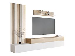 Stuesett Comfivo Munium II (Hvit + Eik)